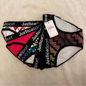 Justice Girls 6 pack NWT Bikini Underwear Panties Size 6